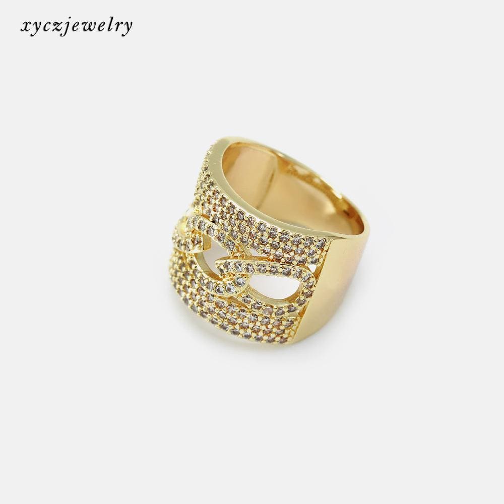 Anel elos vazados no atacado