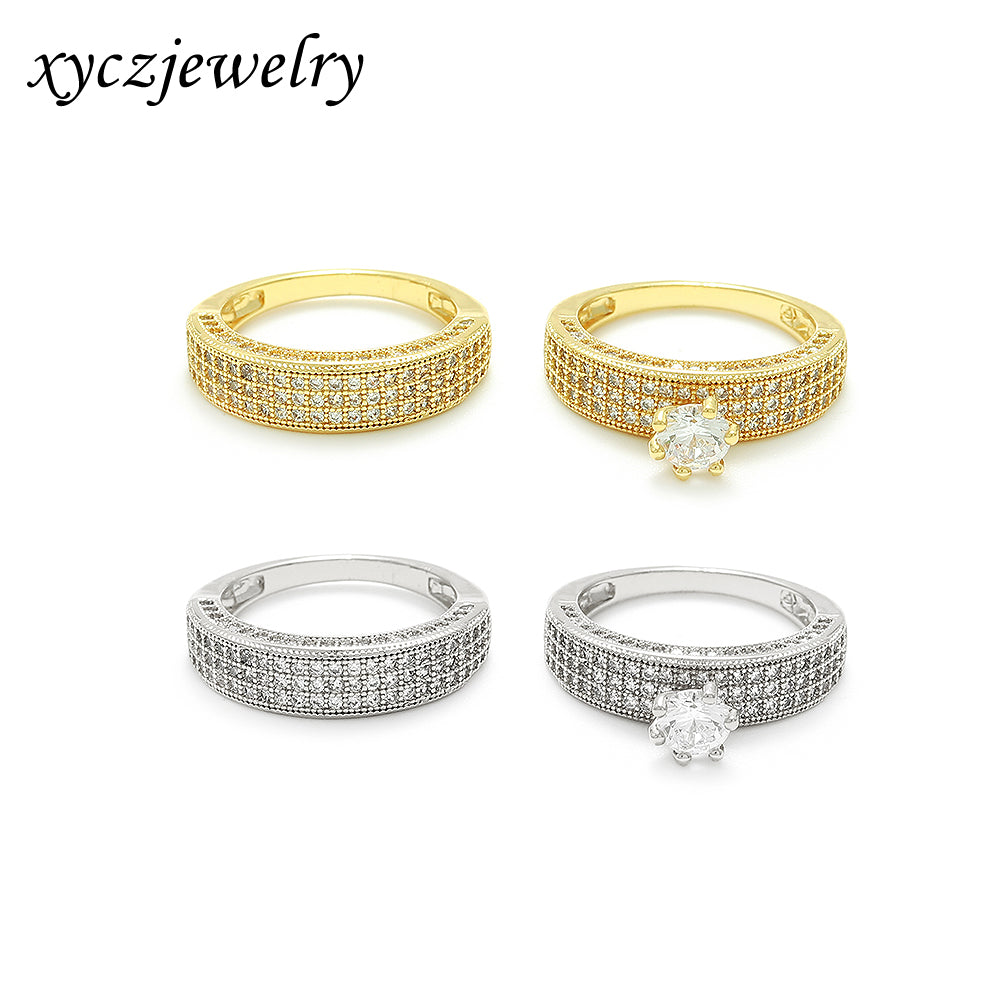 Anel Solitário com Aparador XYS100835 ring set