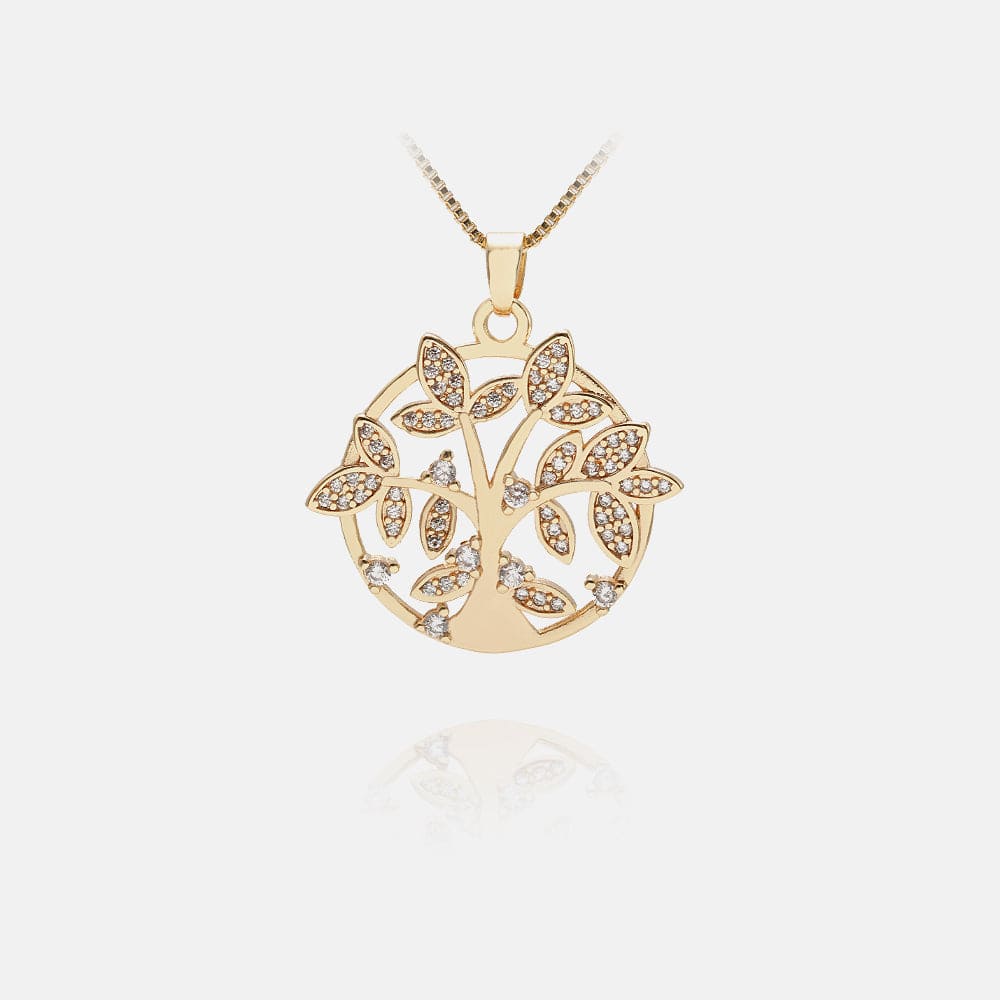 Colar de círculo de árvore-XYP100785