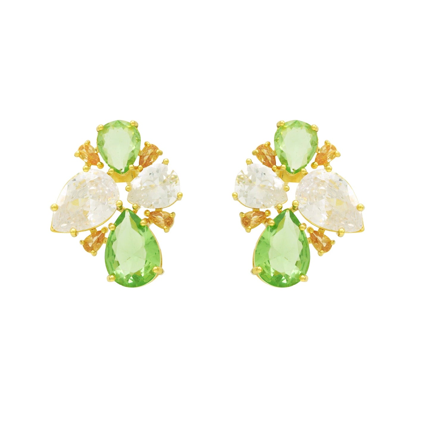 Brinco Frontal 4 Gotas Luxo XYE104568 earring