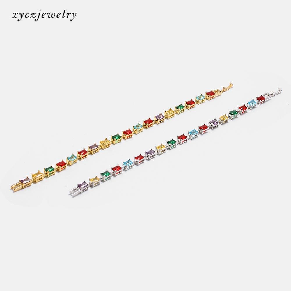Pulseira Delicada Zirconia Colorido XYH100659