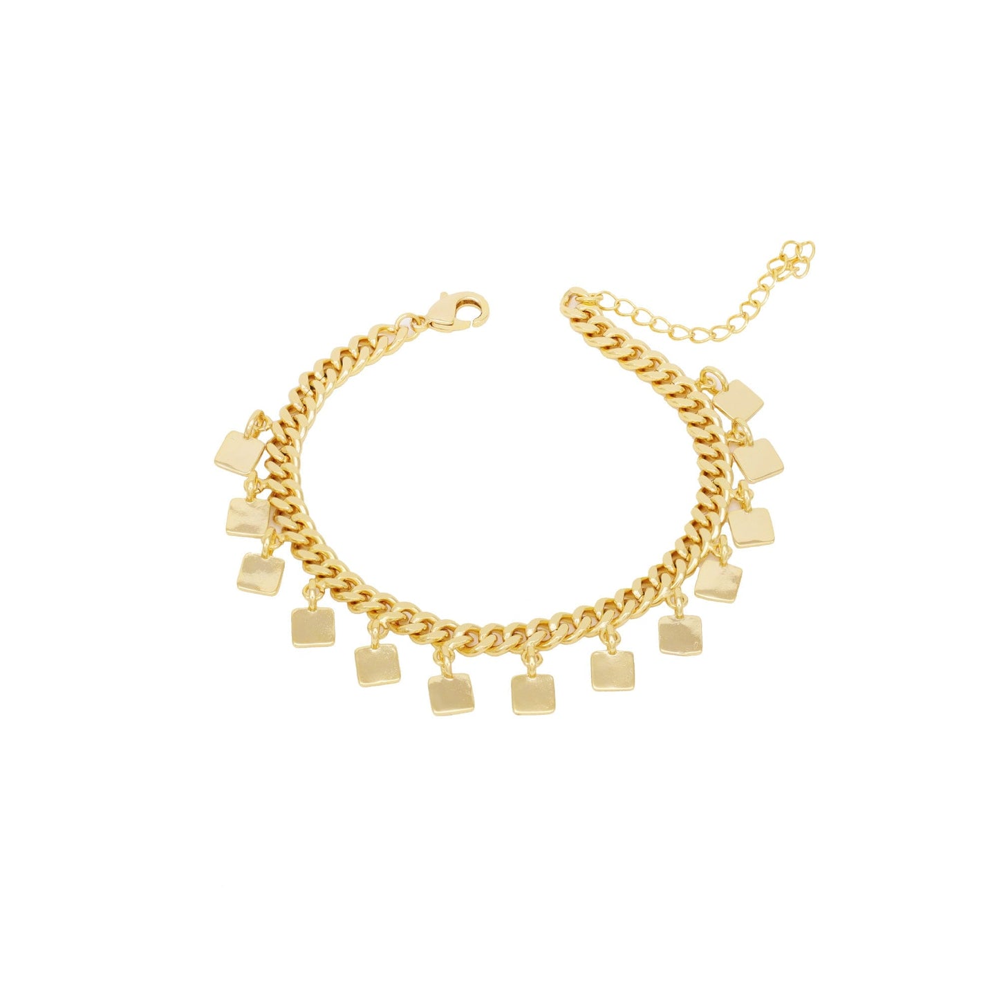 Pulseira Grumet Pingetes Quadrados Llisos XYS101149