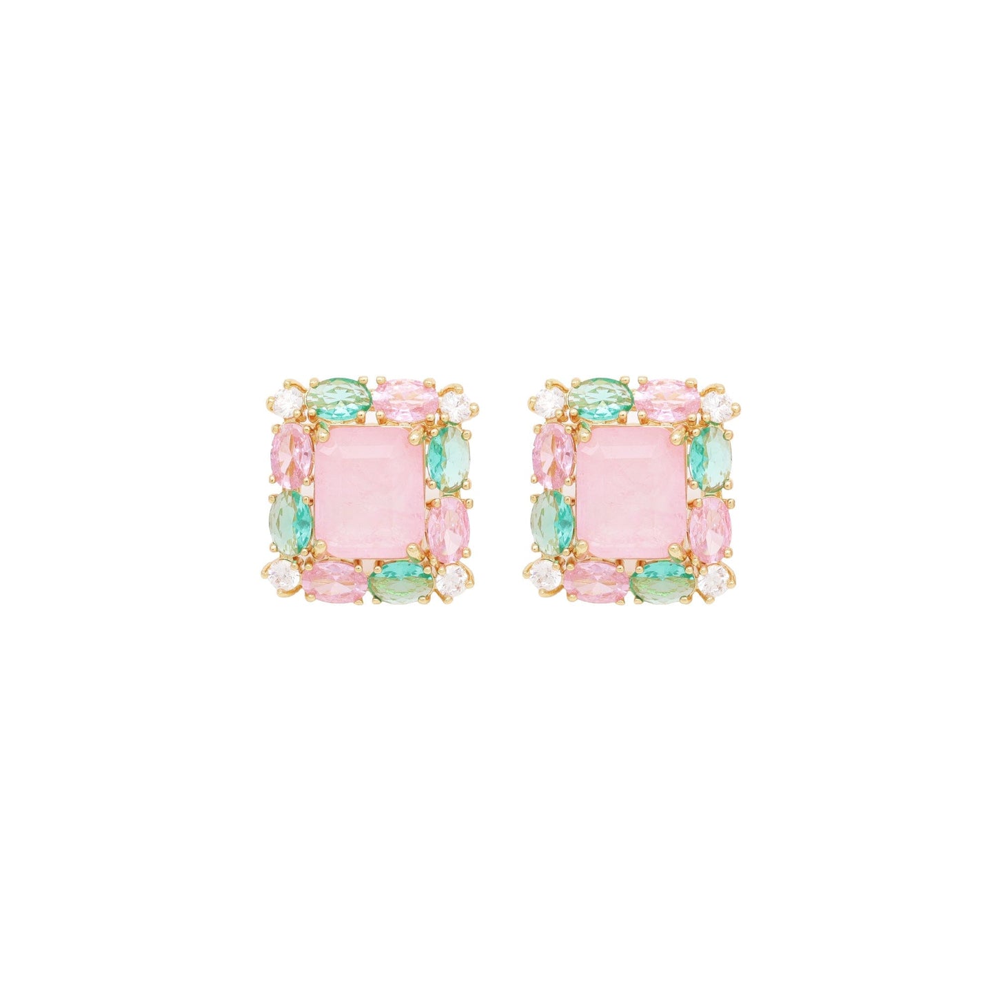 DESC- Brinco Fusion Quadrado Frontal XYE104563 earring