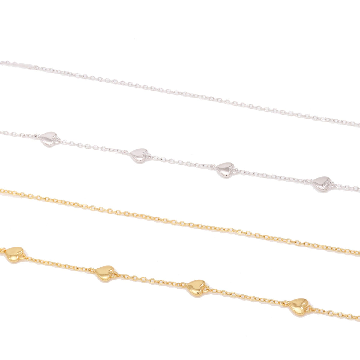 DESC- Colar Duplo Coração XYN101130 necklace