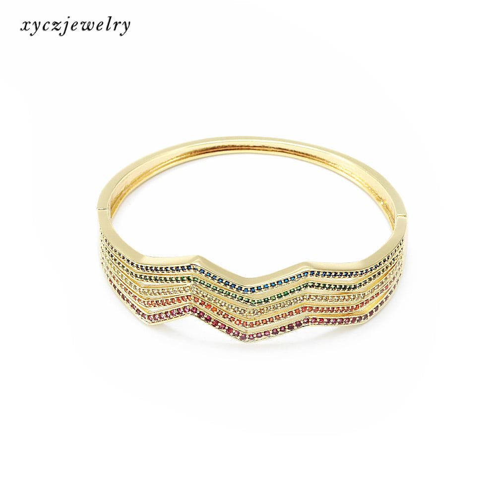 Pulseira Cravejada 5 linhas XYH100608