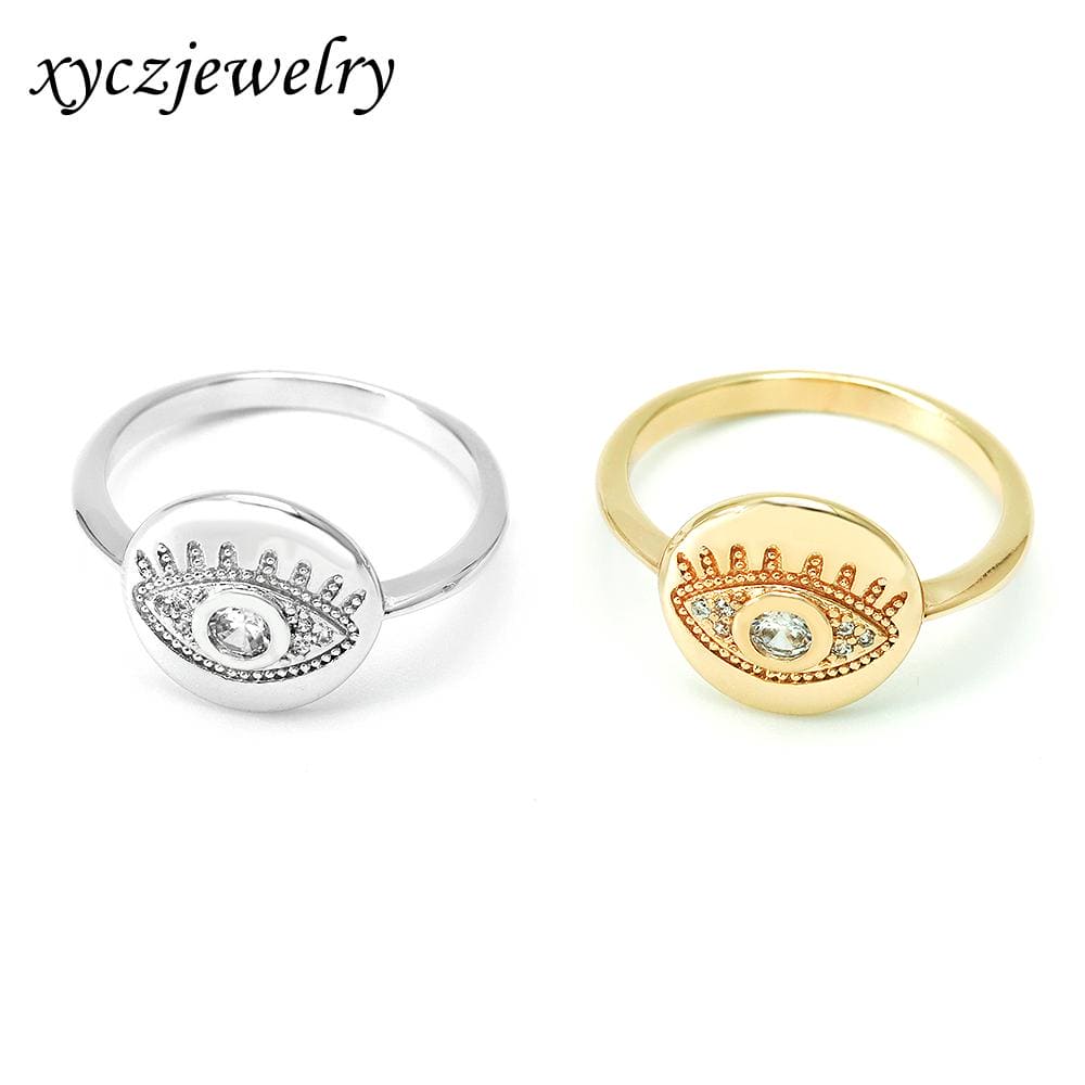 DESC - Anel Olho Grego Cravejado XYR102635