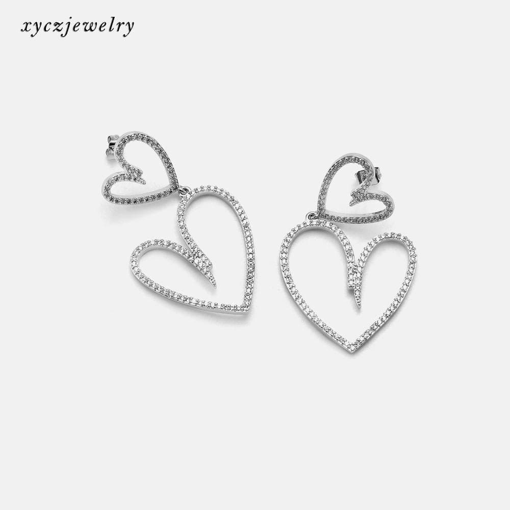 Brinco Corações Vazados XYE103626
