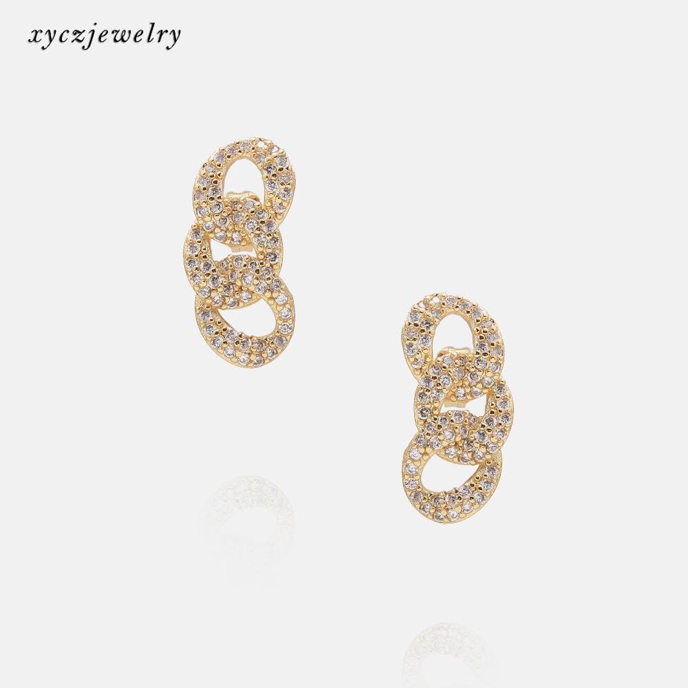 DESC - Brinco Aros Entrelaçados XYE103152