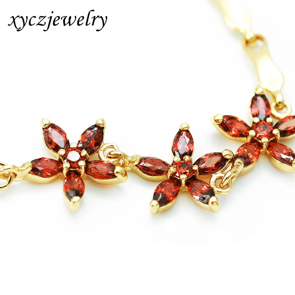 Pulseira Flor Triplo Luxo SL06 手链