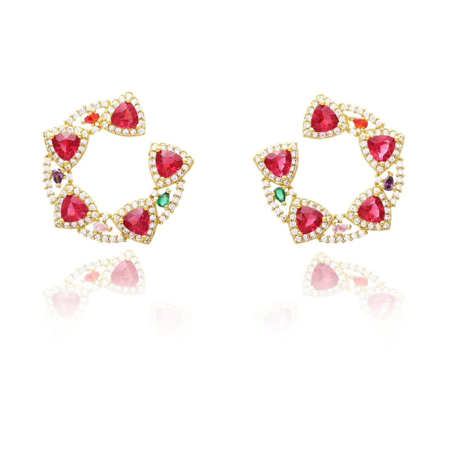 Brinco Frontal Triangulo Perfeito XYE102256