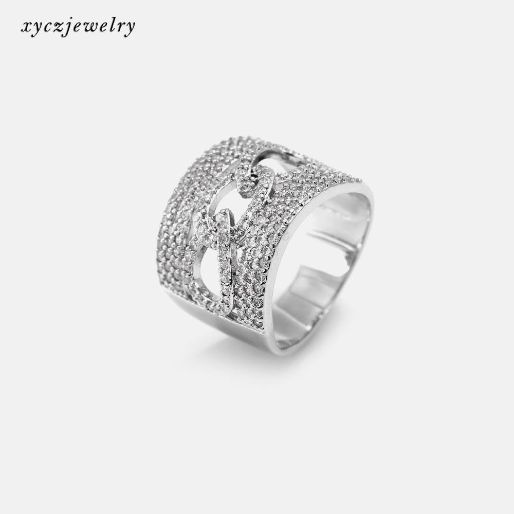 Anel elos vazados no atacado