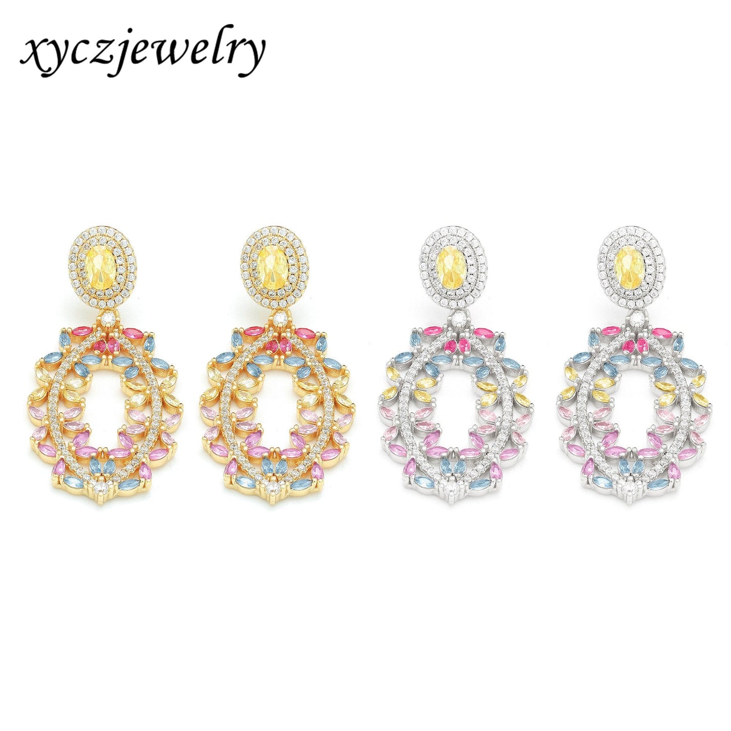 DESC-Brinco Navetes Mix de Cores Luxo XYE104436