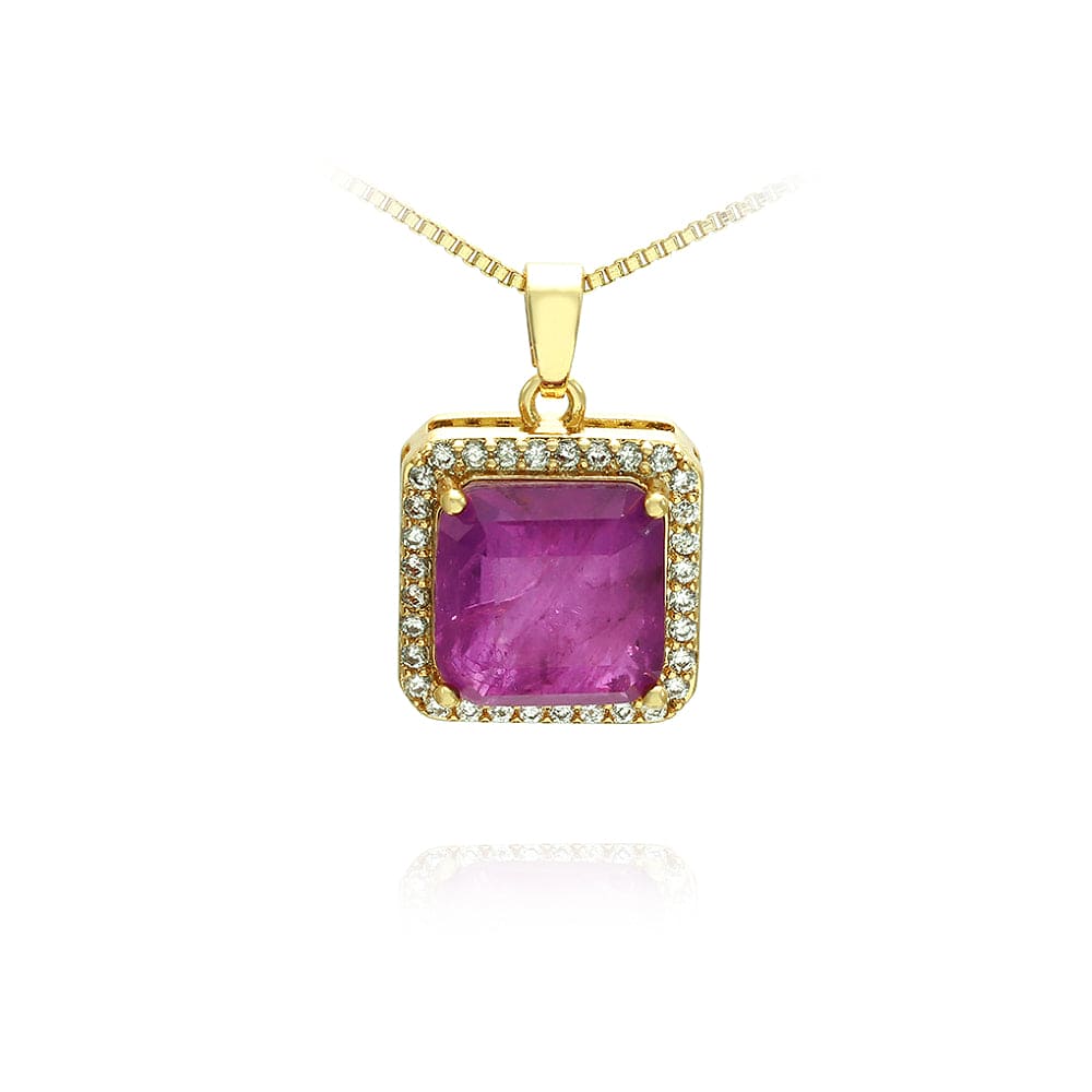 Colar Quadro Fusion Cravejado XYN101018