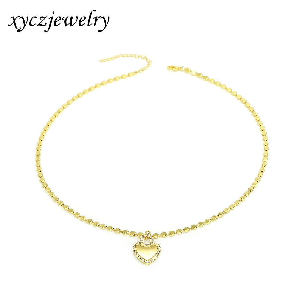 Colar Coração Cadeado XYN101041