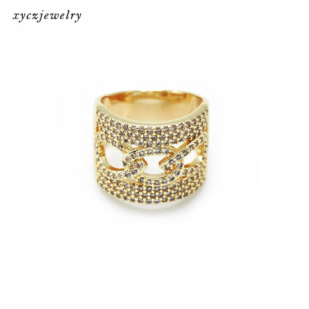 Anel elos vazados no atacado