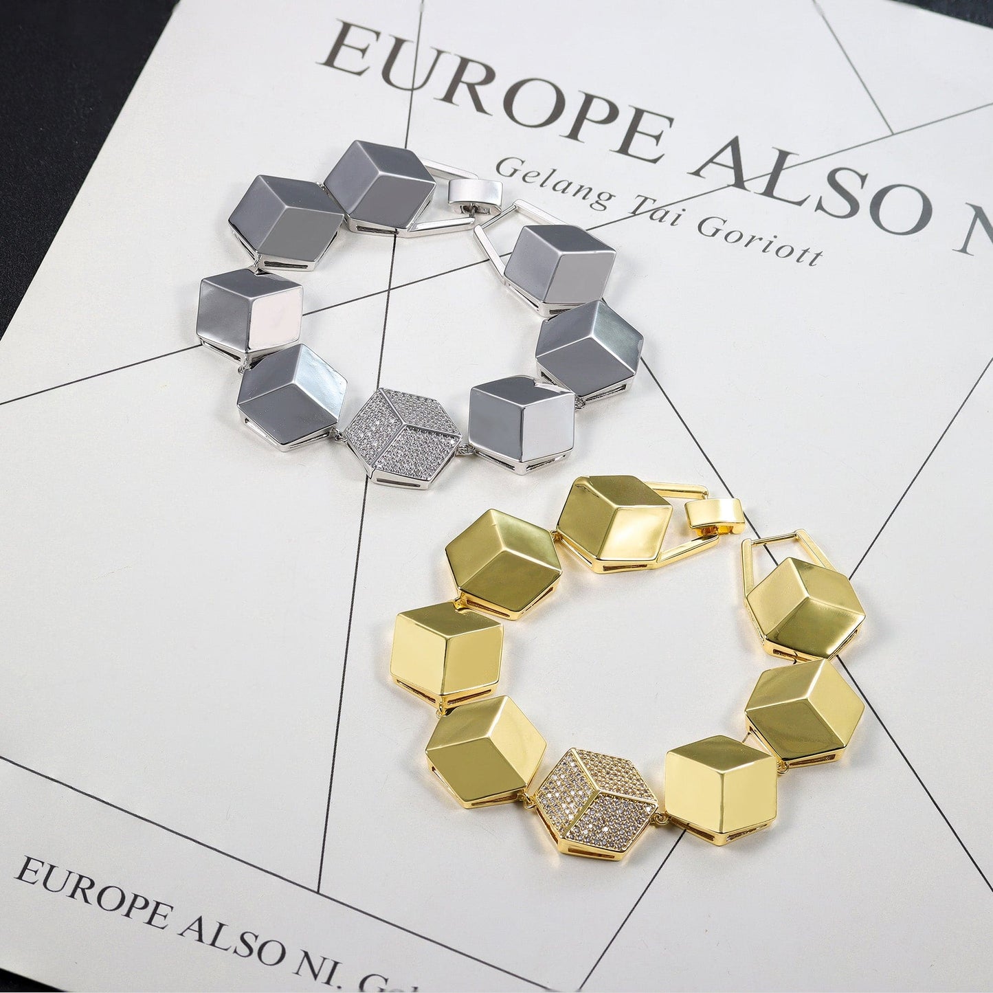 Pulseira Hexágono Luxo - XYH100902