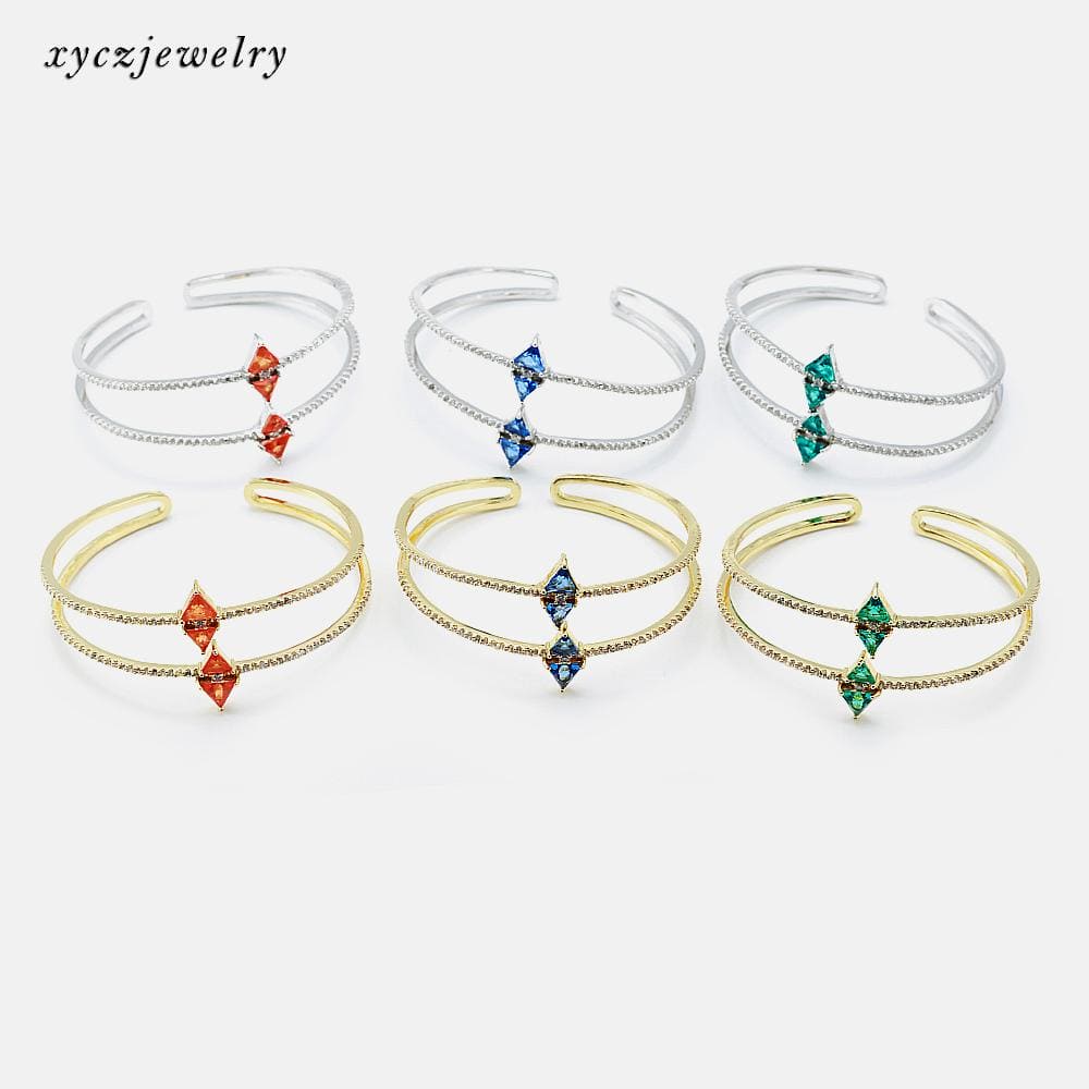 Bracelete cravejado losango XYH100606 手镯