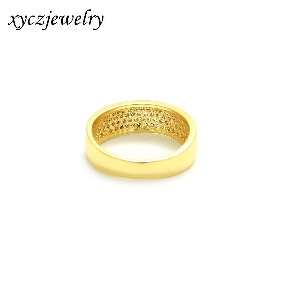 Anel Meia Aliança Luxo Larga XYS100497-2