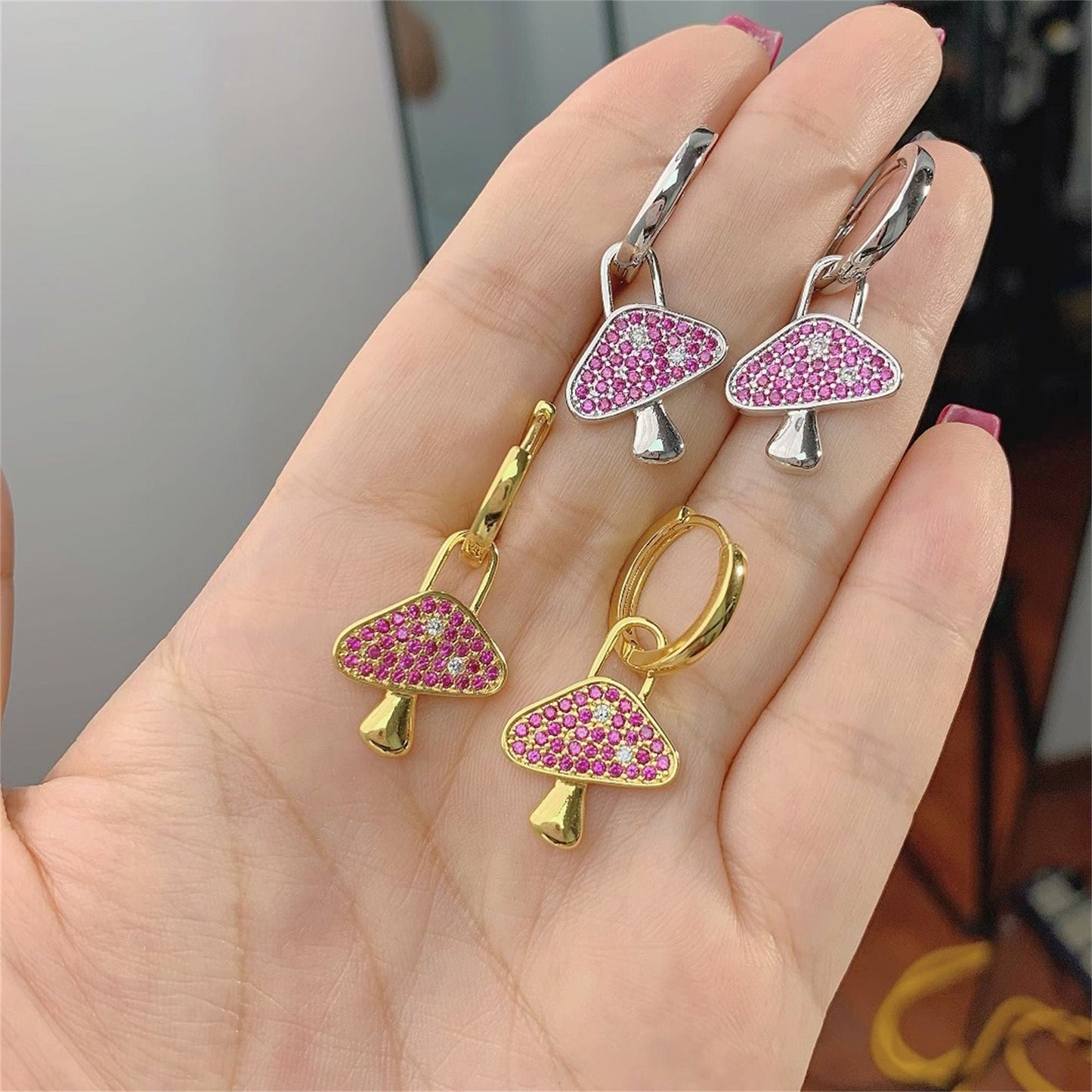 Brinco Argola Cogumelo XYE104450