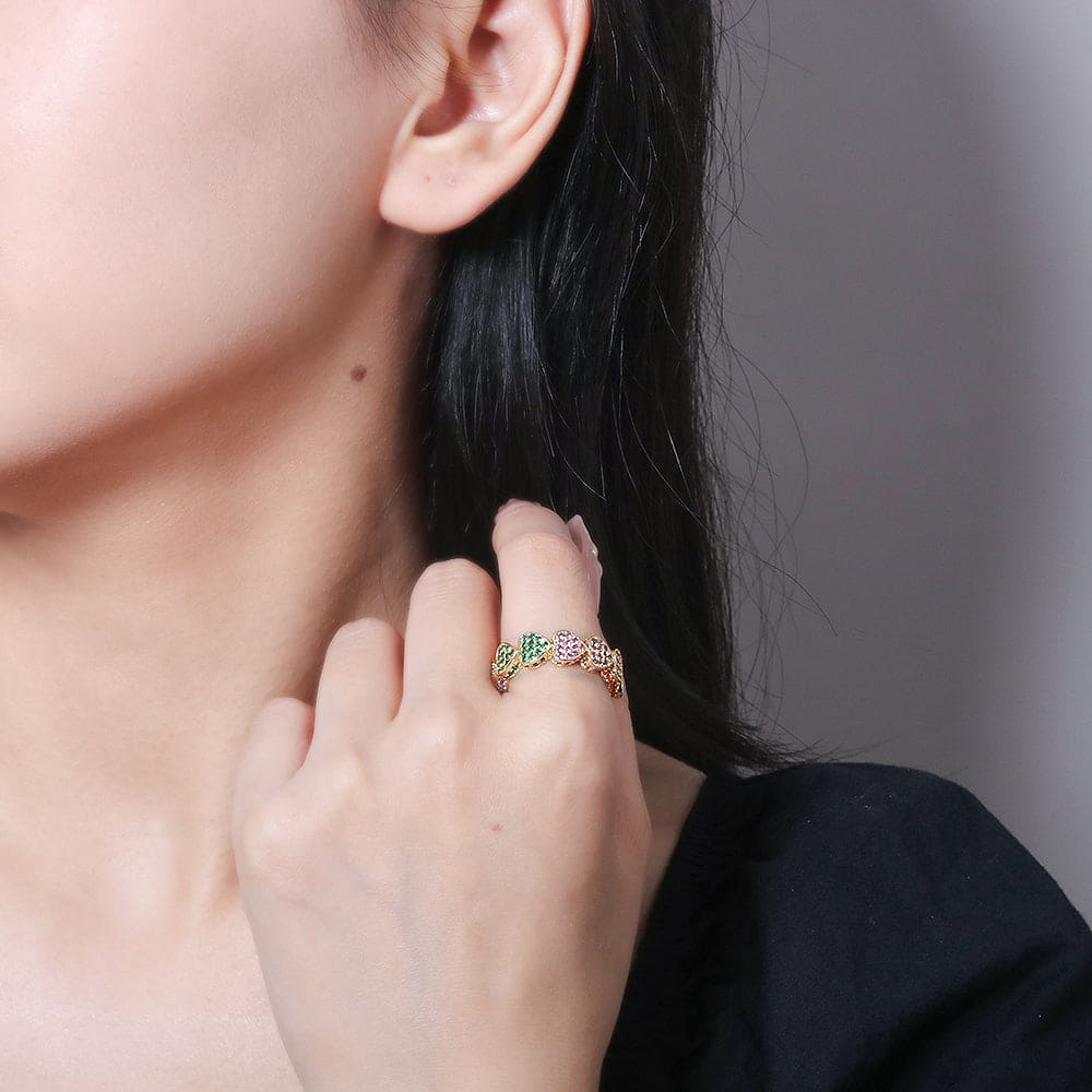 Anel roda de corações no atacado