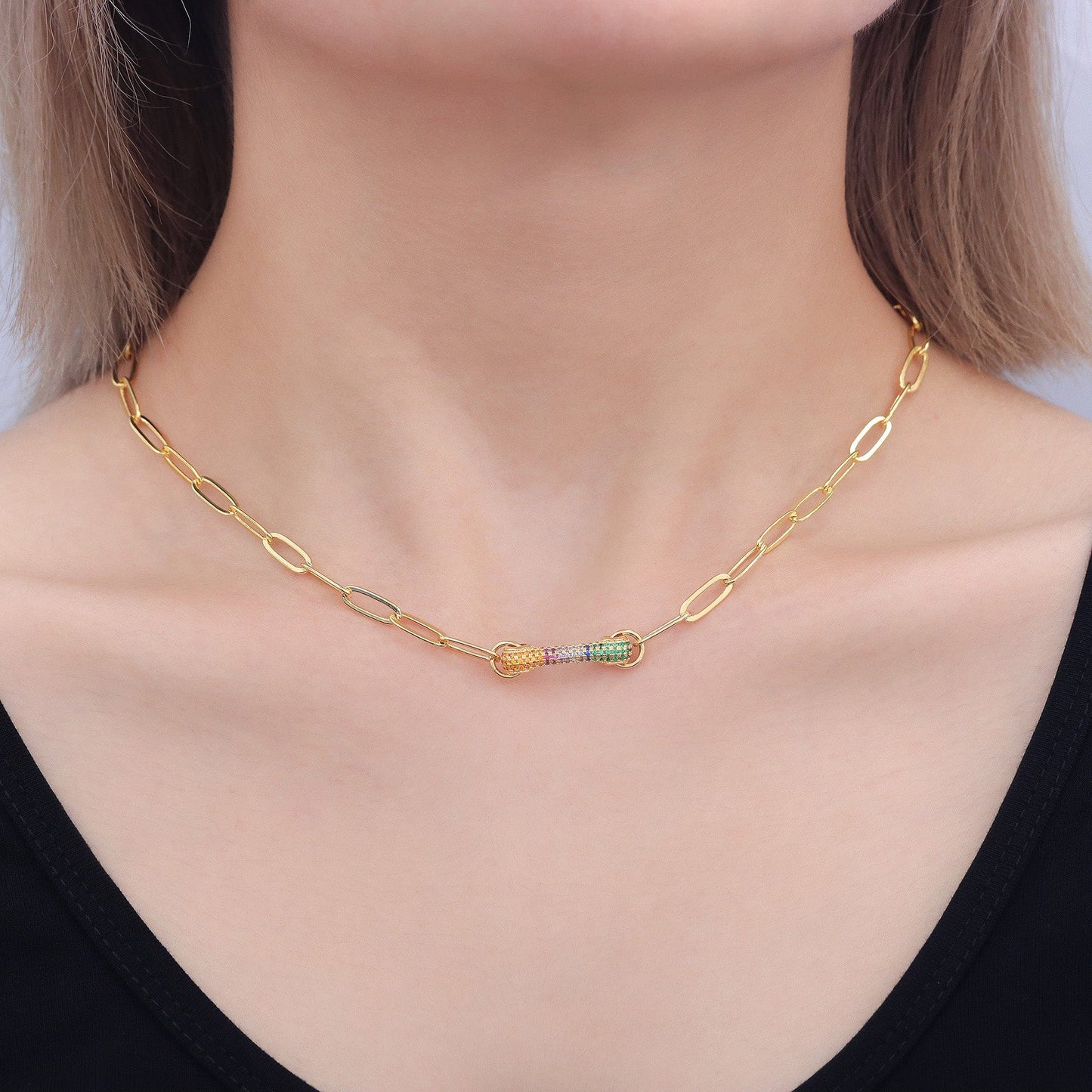 Colar Trava Colorida XYN101081 necklace