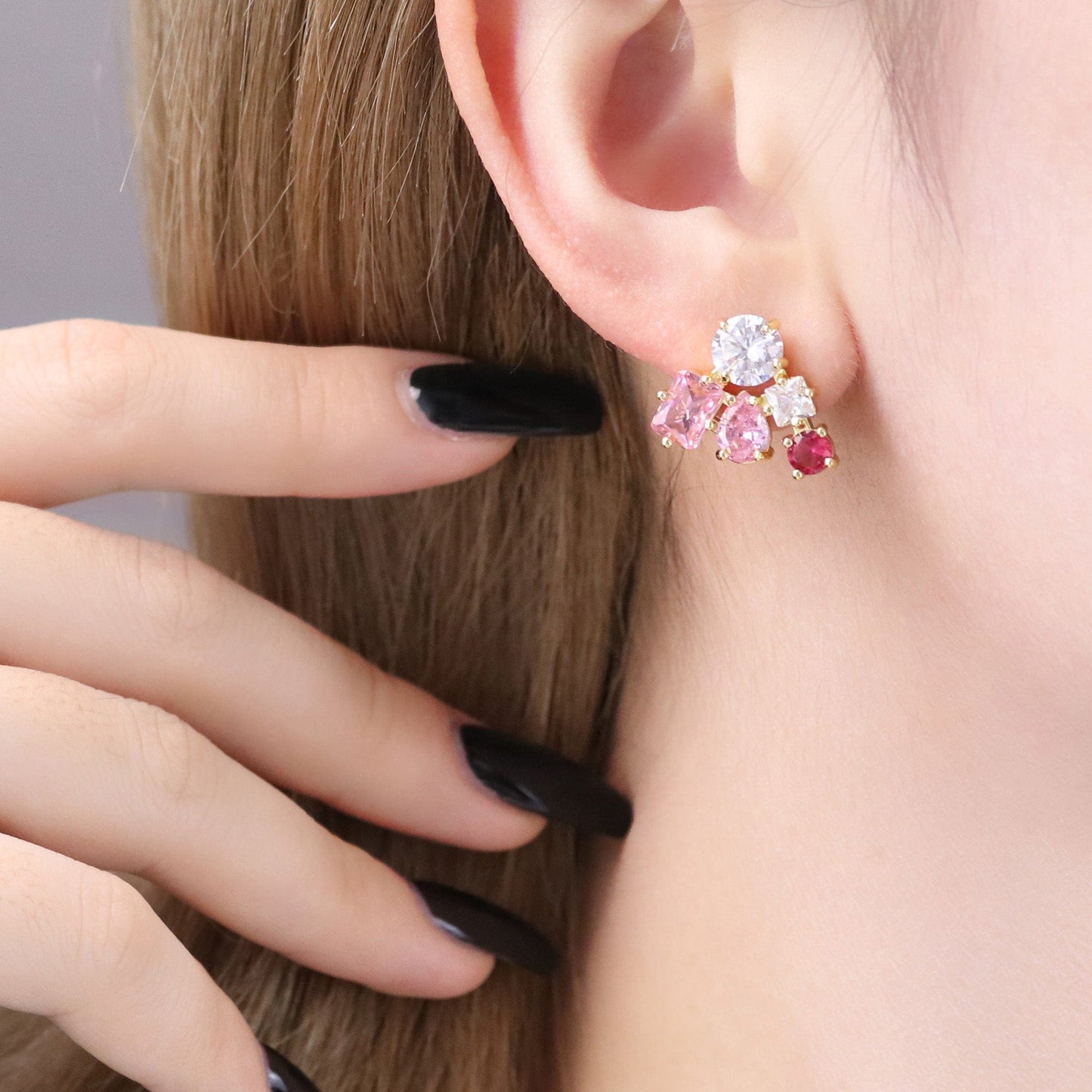 DESC-Brinco Pedras Frontal XYE104562 earring