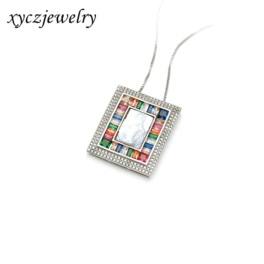 Colar Carrês com Madrepérola Nossa senhora das Graças XYP101128