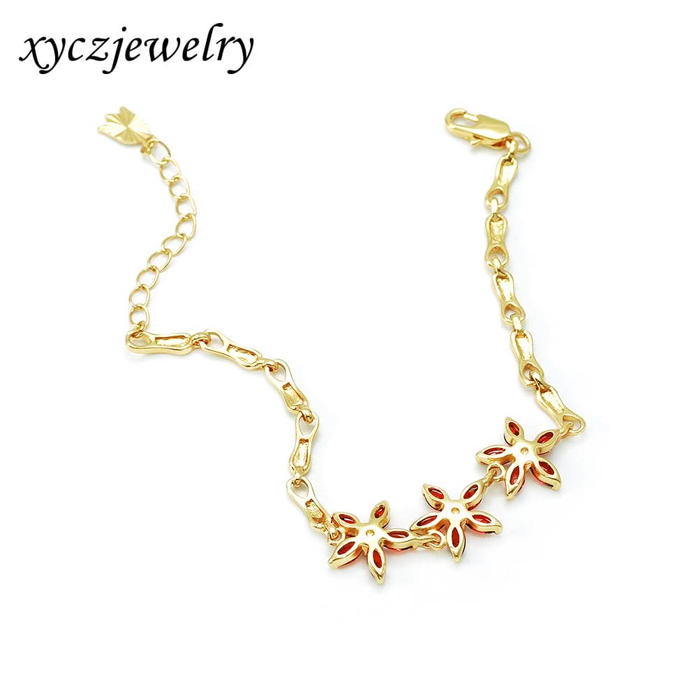 Pulseira Flor Triplo Luxo SL06 手链