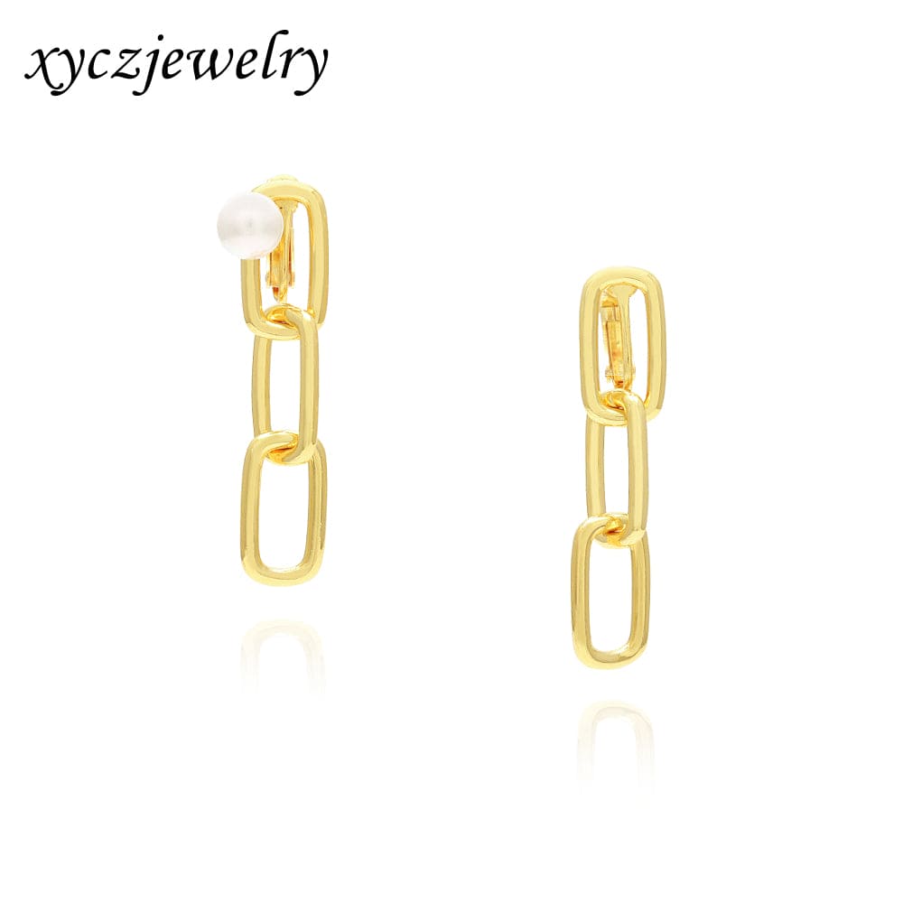 Brinco Elos e Perola Shell XYE104220-4