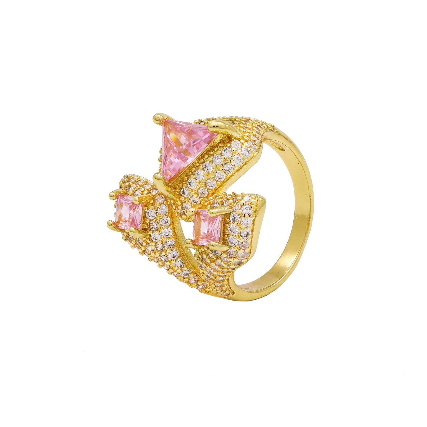 Anel 3 Pontas Moderno XYR103533 ring