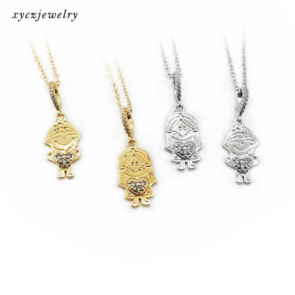 Colar corrente + pingente menino/ menina XYP101778 VENDIDO SEPARADAMENTE