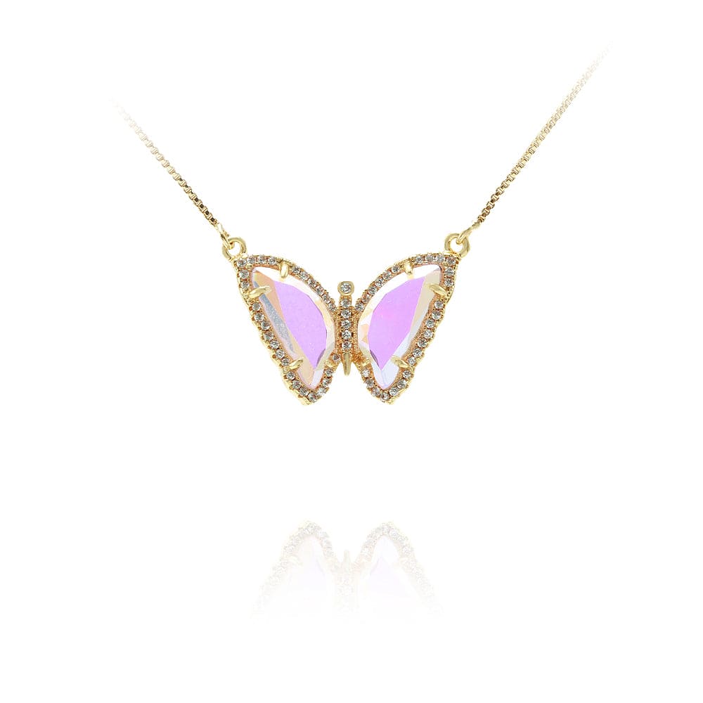 Colar/ Borboleta Espelhada XYS100967 VENDIDO SEPARADAMENTE