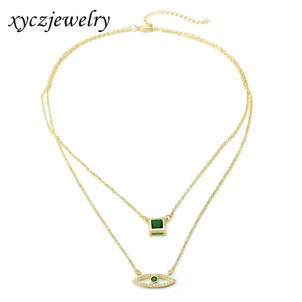 Colar Duplo Olho Grego XYN100930 项链