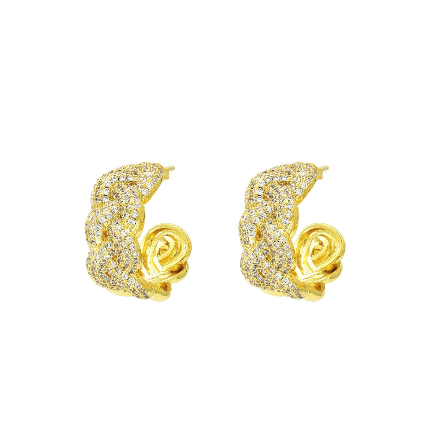DESC- Meia Argola Trança XYE103230 earring