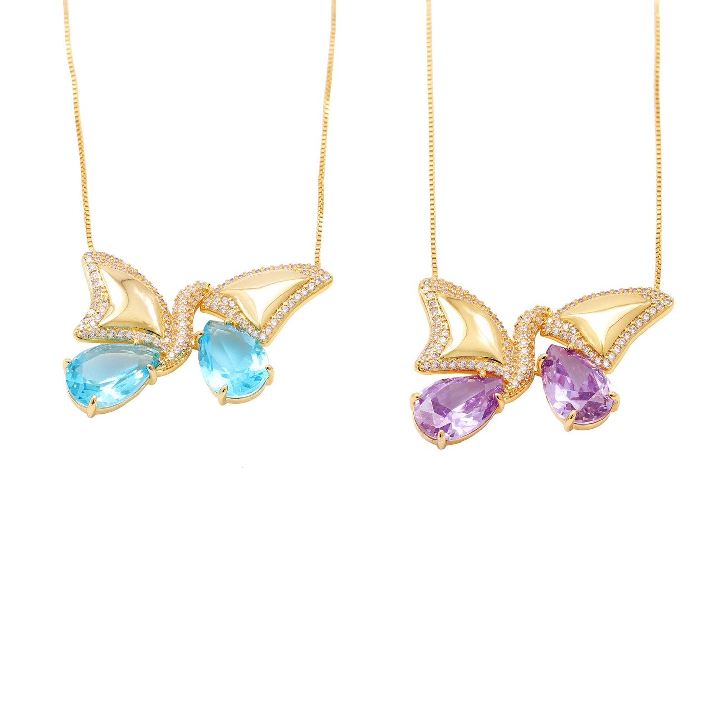 Colar Encontro Asas de Borboleta XYS101193