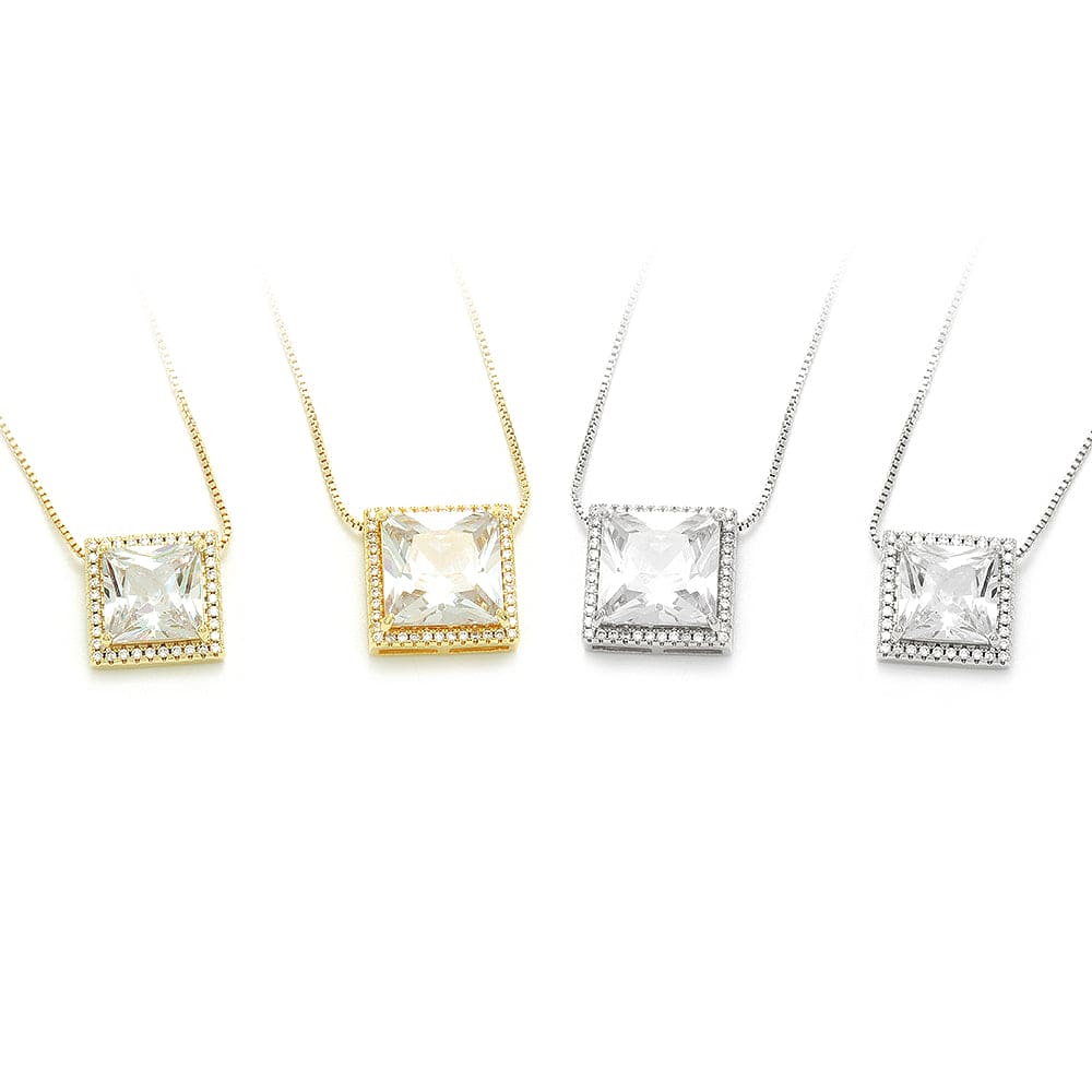 Colar Quadrado Delicado XYS100614