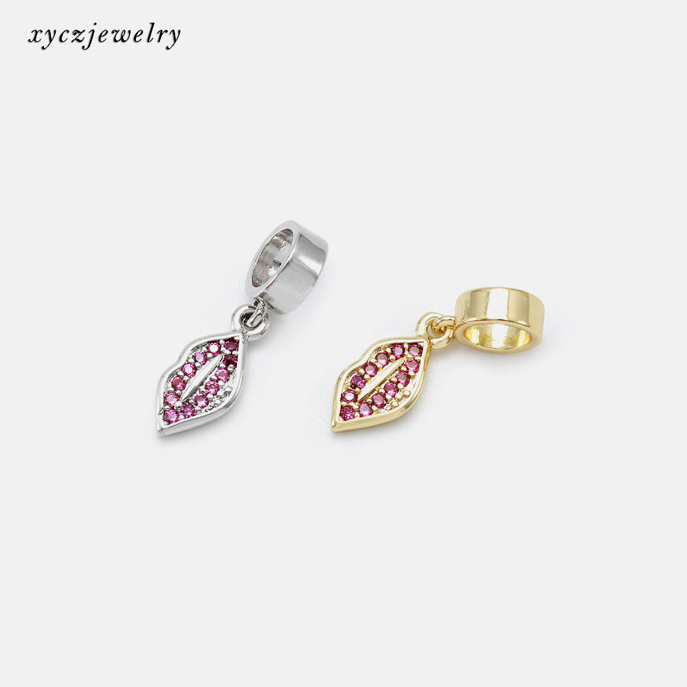 Berloque/Pingente Boca XYPJ100367 DIY 配件 VENDIDO SEPARADAMENTE