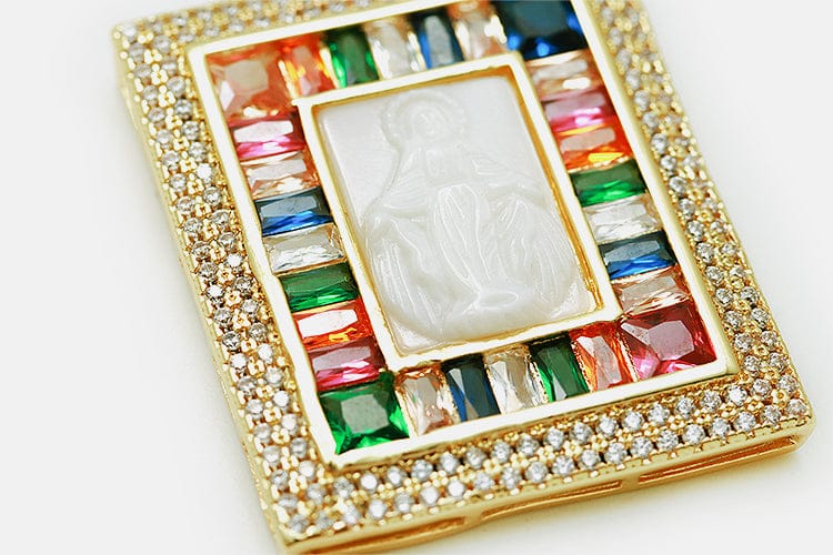 Colar Carrês com Madrepérola Nossa senhora das Graças XYP101128