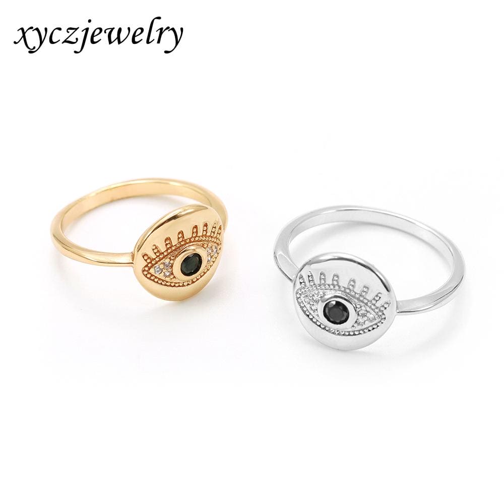 DESC - Anel Olho Grego Cravejado XYR102635