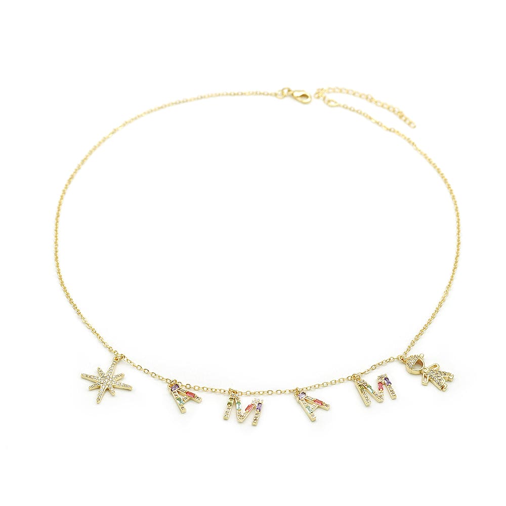 DESC-Colar Estrela Filho Mama XYN101017