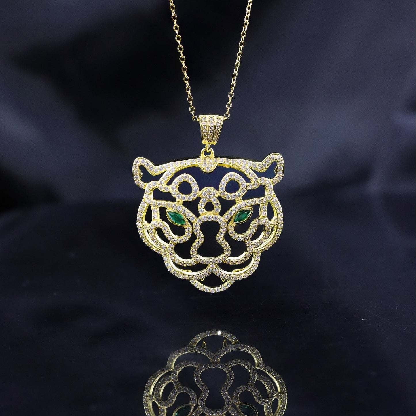 DESC-Colar Tigre 3 D XYN101132 necklace