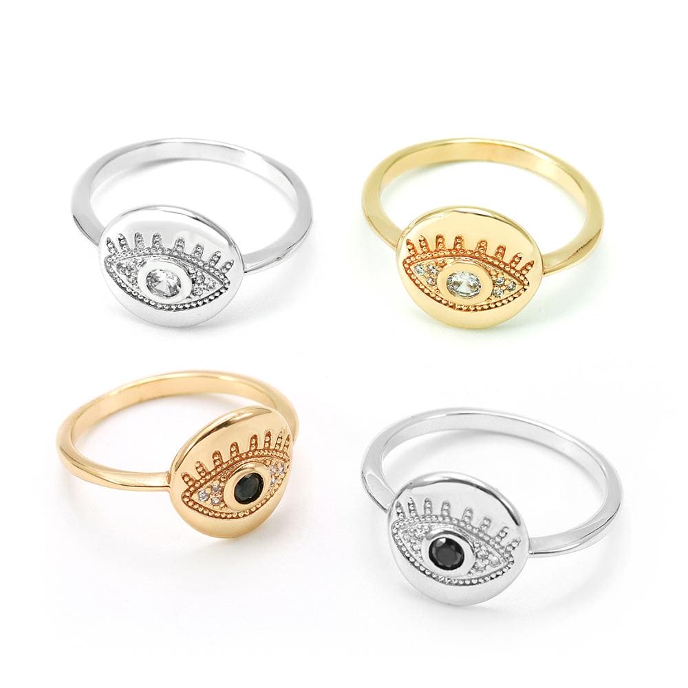 DESC - Anel Olho Grego Cravejado XYR102635