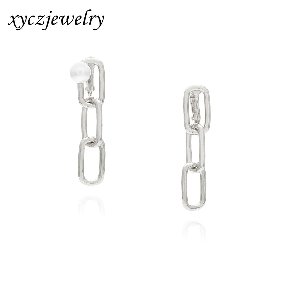 Brinco Elos e Perola Shell XYE104220-4