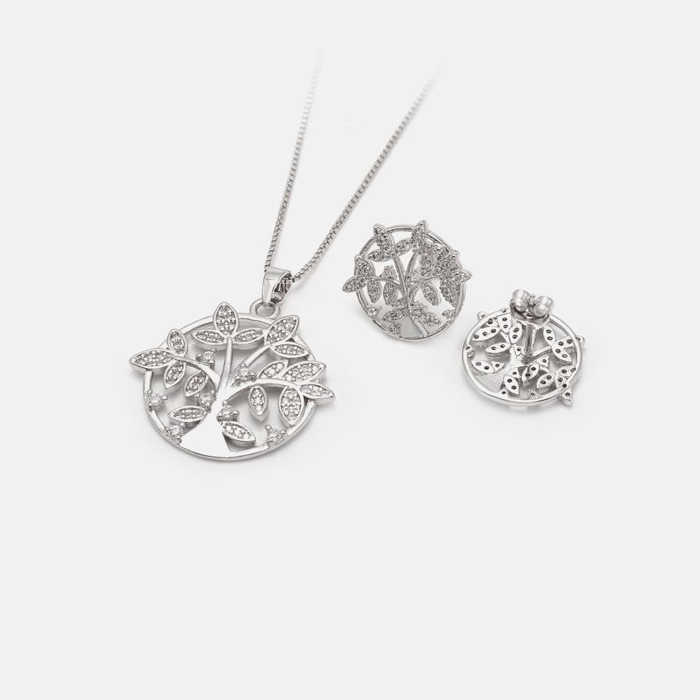 Colar de círculo de árvore-XYP100785