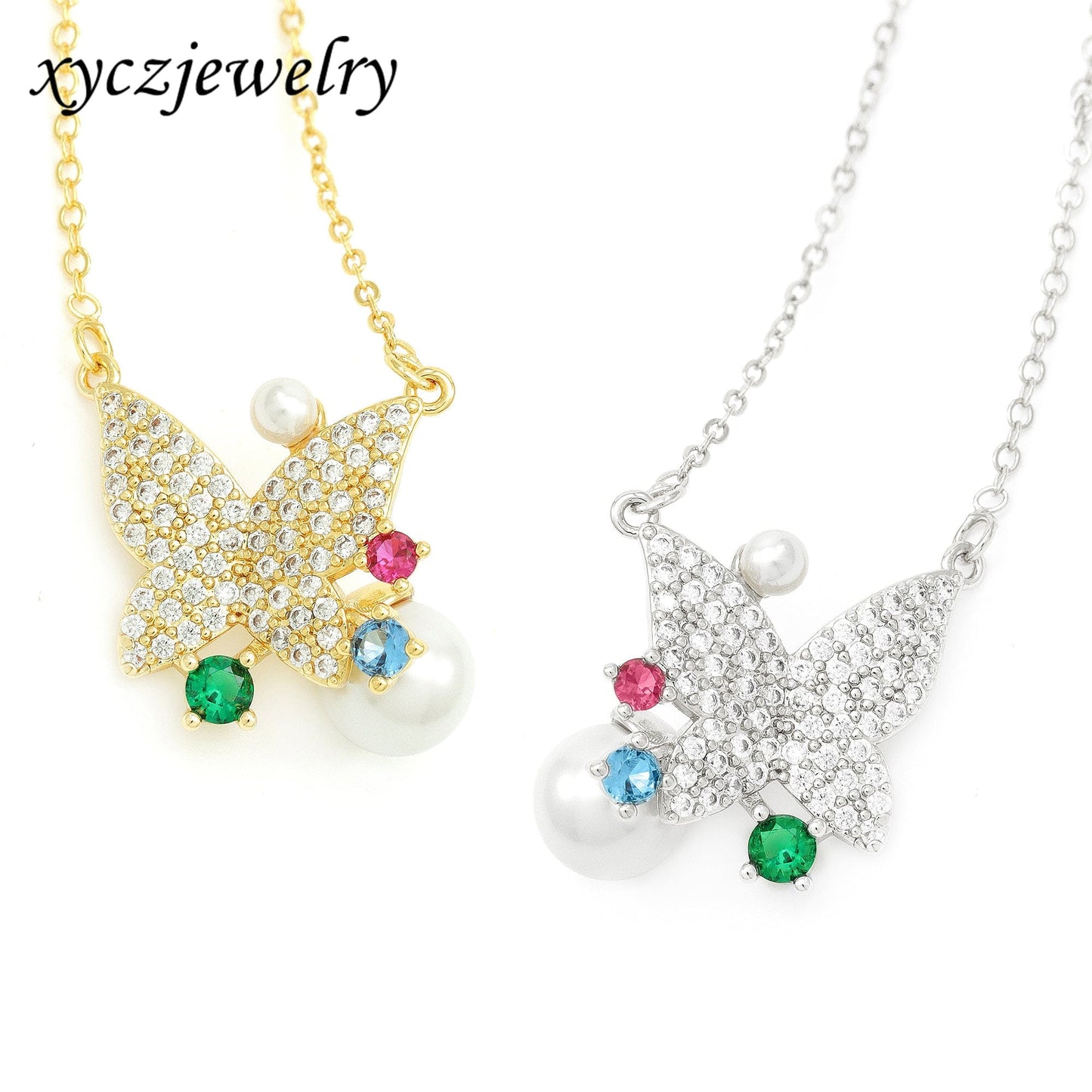 Colar Borboleta Perolada XYS101132