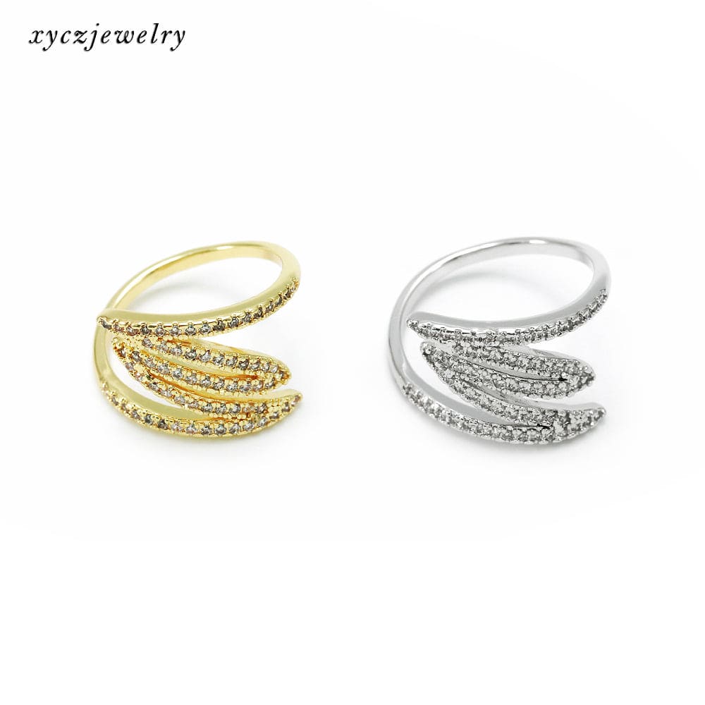 Anel 5 fios cravejados