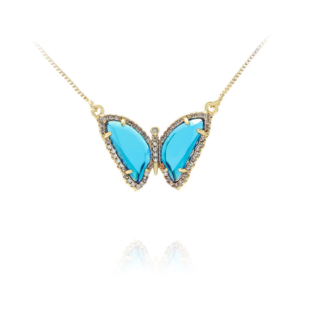 Colar/ Borboleta Espelhada XYS100967 VENDIDO SEPARADAMENTE