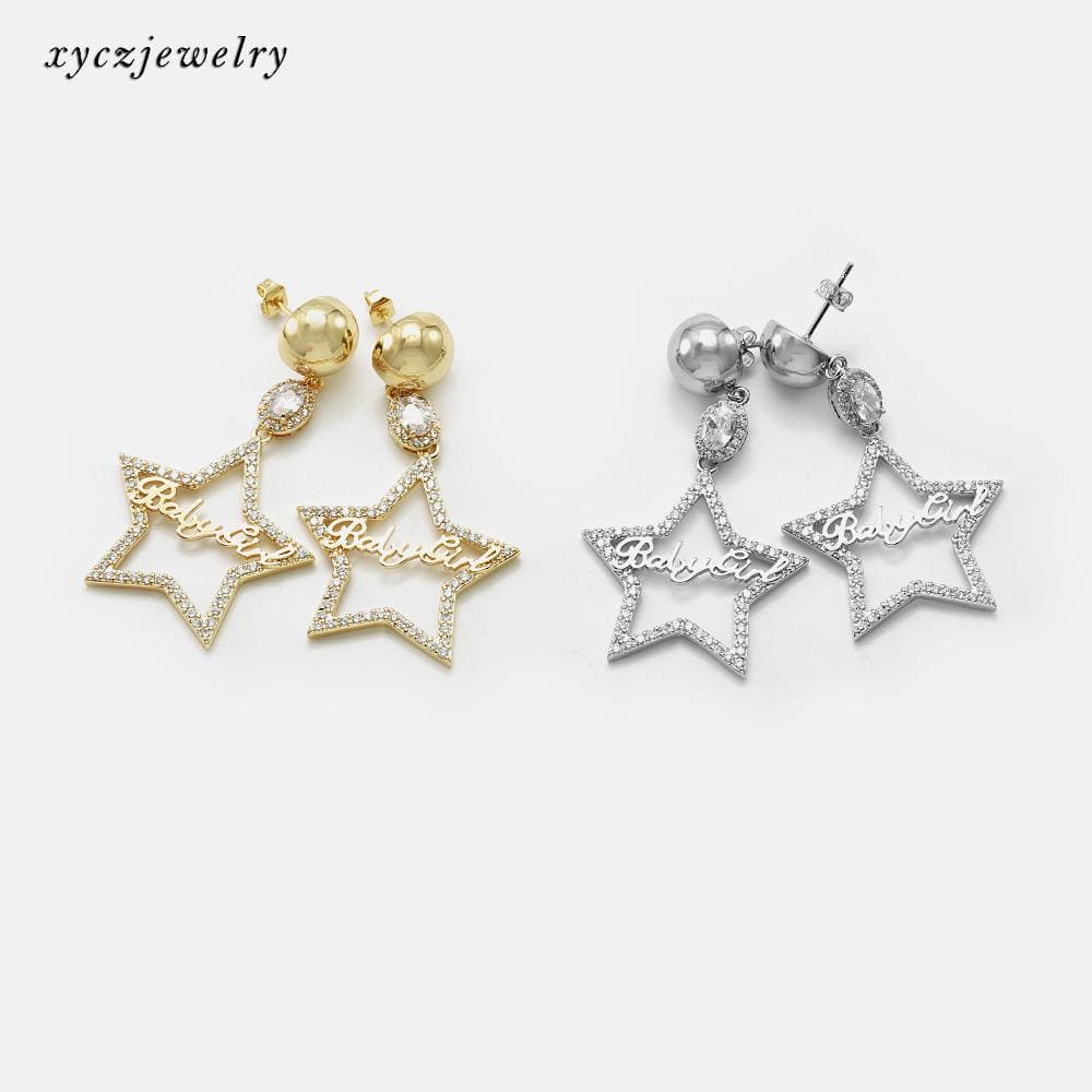 Brinco Estrela "Baby girl" XYE103610