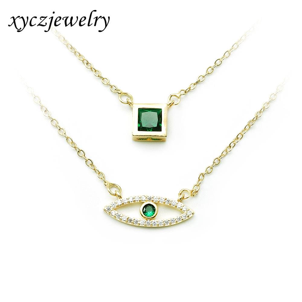 Colar Duplo Olho Grego XYN100930 项链