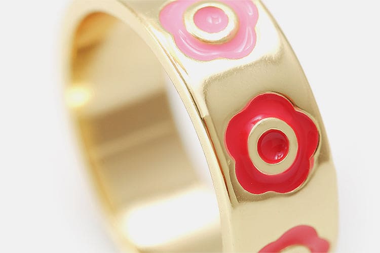 Anel Flores Resina XYR103323